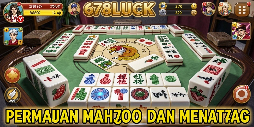 Tampilan utama gameplay Mahjong di 678LUCK yang menarik.