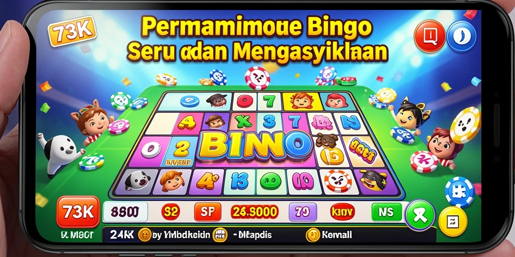 Tampilan gameplay seru dan mendebarkan dari 73K Bingo.