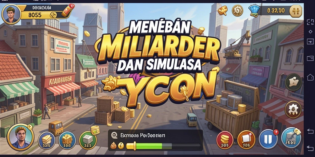 Tampilan menarik dari gameplay Tycoon 8055.