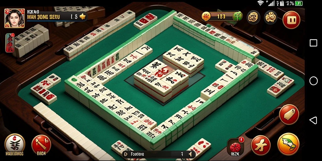 Tampilan gameplay Mahjong di 8ZK dengan grafik yang menarik.