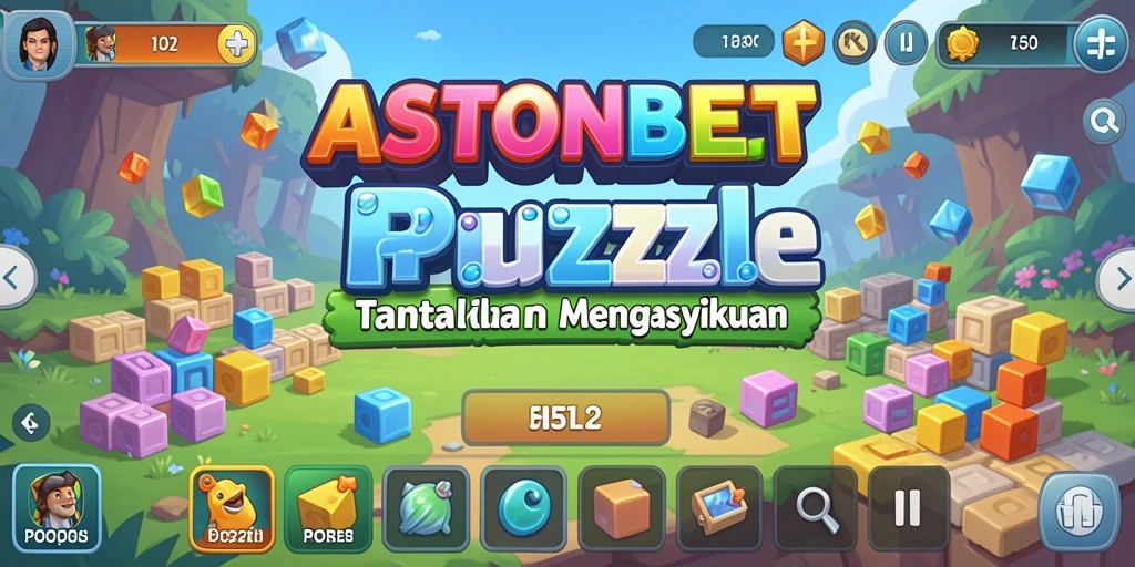 Tangkapan layar gameplay ASTONBET menunjukkan tantangan puzzle yang mengasyikkan.