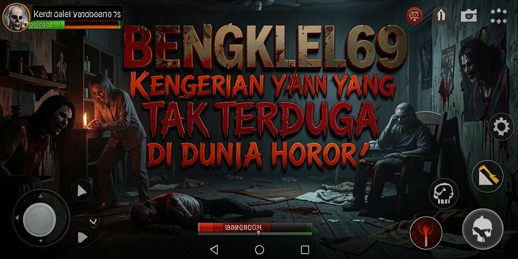 Screenshot menunjukkan kengerian mendalam di bengkel tua yang menyeramkan.