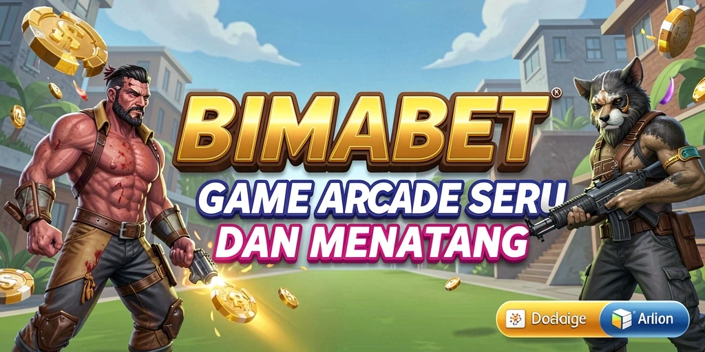 Screenshot gameplay BIMABET menampilkan karakter yang beraksi dalam level penuh tantangan.