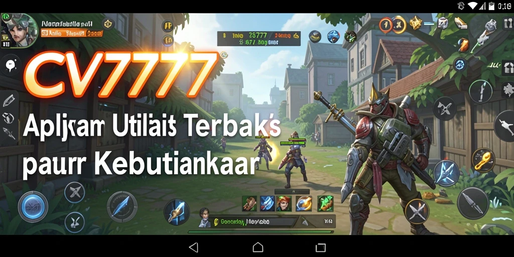 Tampilan aplikasi CV777 yang intuitif dan efisien untuk kebutuhan Utility.