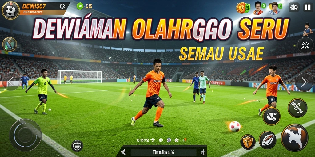 Screenshot gameplay DEWI567 menampilkan aksi mendebarkan dalam permainan olahraga.