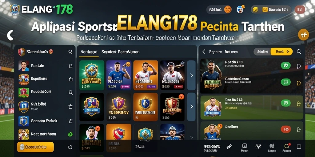 Tampilan menarik dari gameplay taruhan olahraga di ELANG178.