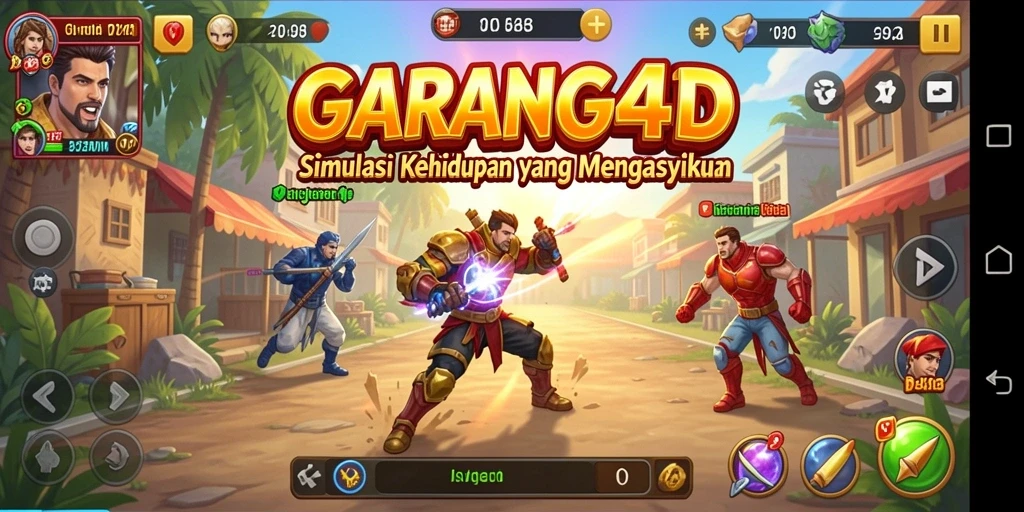 Screenshot utama GARANG4D menampilkan gameplay simulasi yang mendalam.