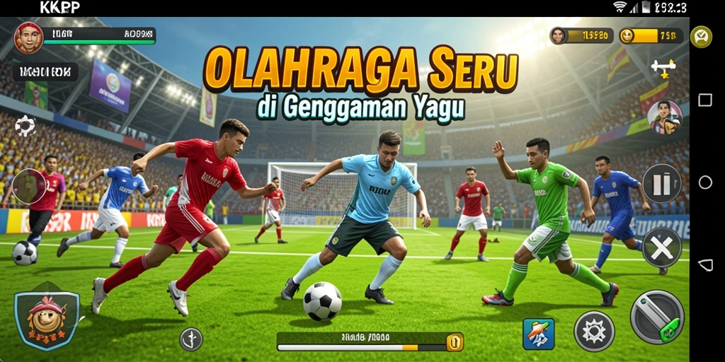 Tampilan aksi gameplay seru dalam KKRP dengan grafis memukau.