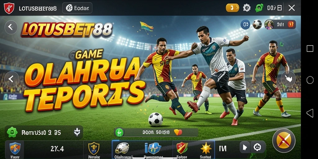 Screenshot LOTUSBET88 menampilkan gameplay seru taruhan olahraga.