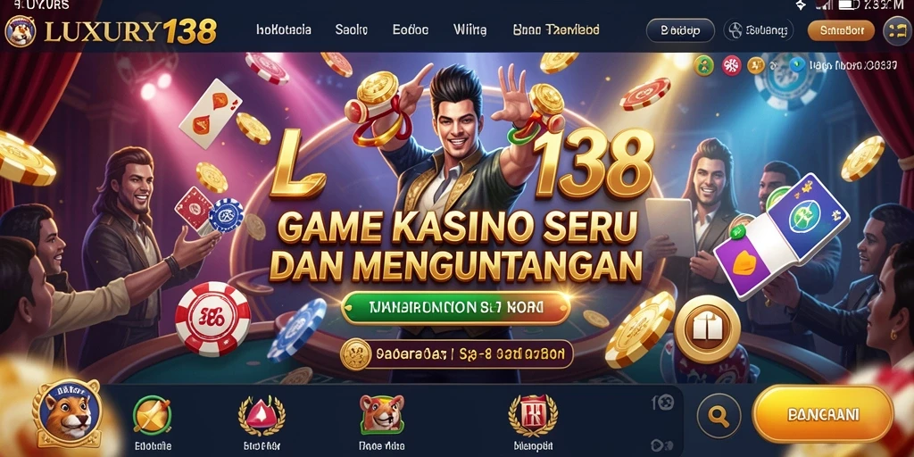 Tangkapan layar gameplay seru di LUXURY138 yang menampilkan mesin slot.