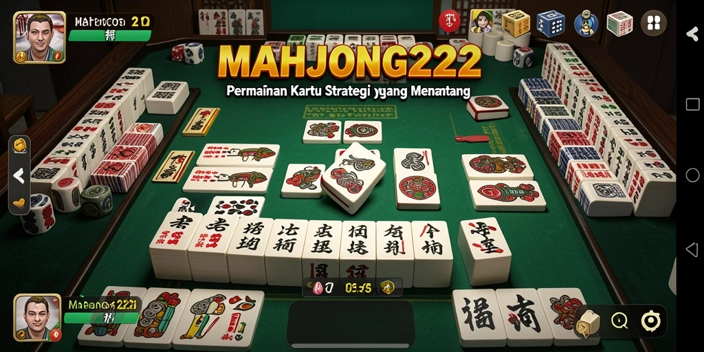 Tampilan gameplay MAHJONG222 yang seru dan menantang.