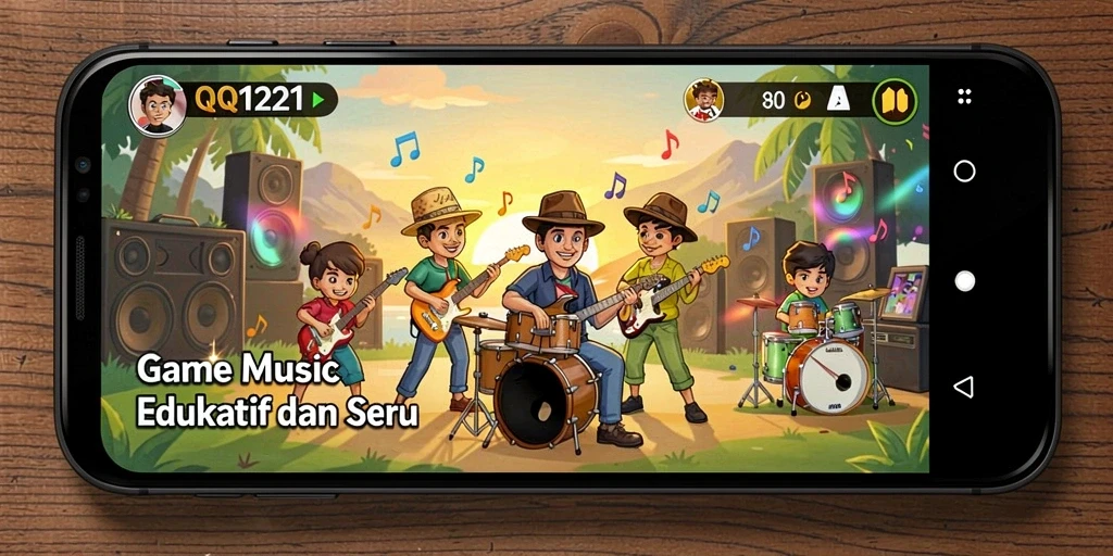 Tampilan gameplay QQ1221 yang penuh warna dan menarik.