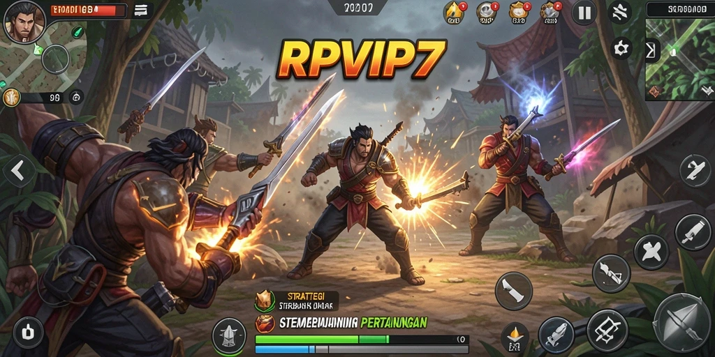 Tampilan gameplay RPVIP7 yang menarik dengan elemen strategi.