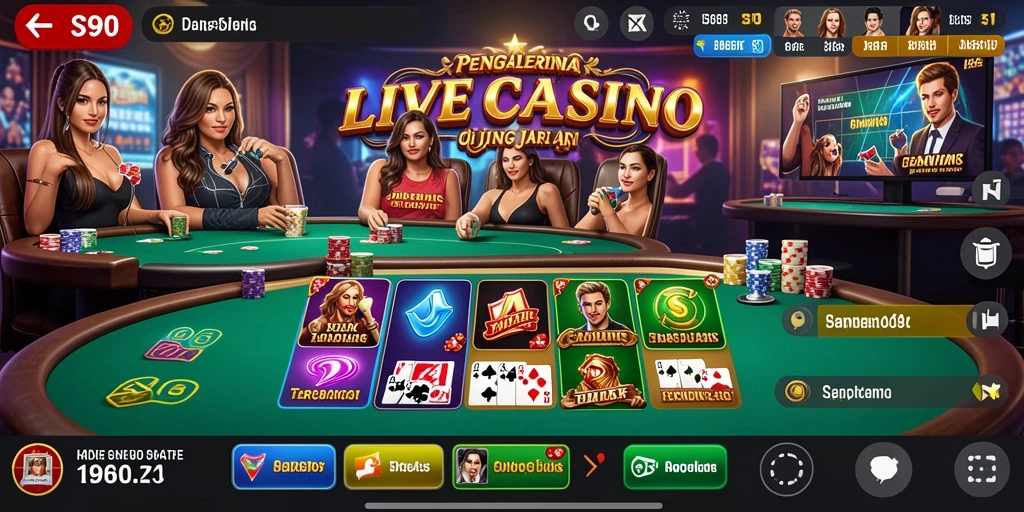 Menampilkan gameplay menarik di platform Live Casino S80.