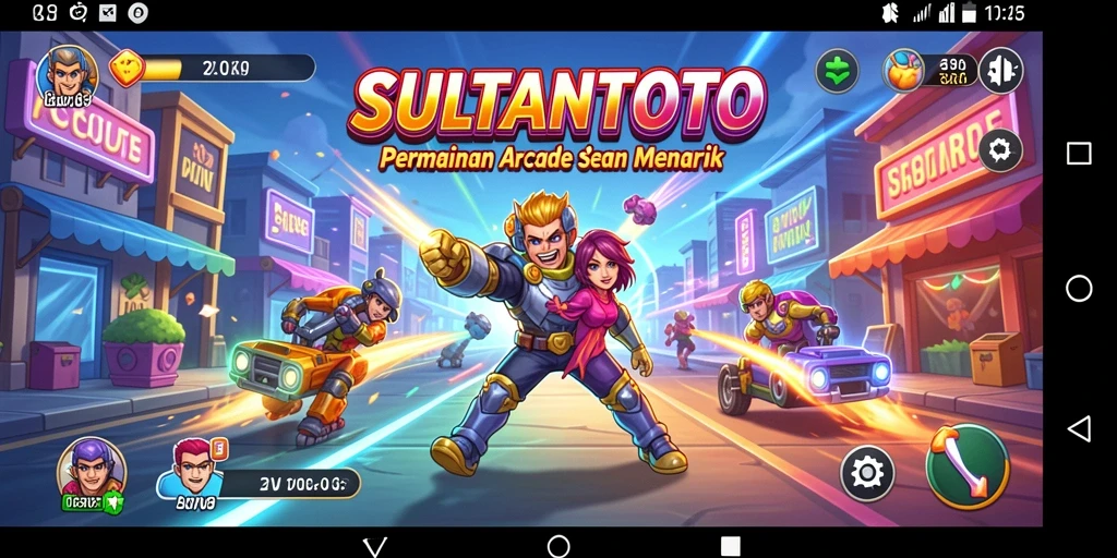 Tampilan gameplay SULTANTOTO dengan efek visual yang menawan.