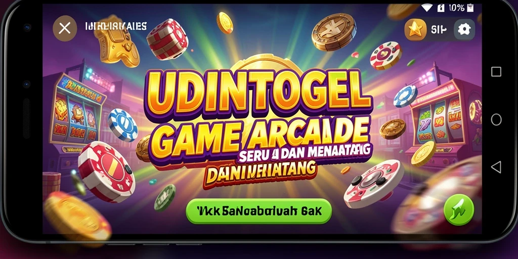 Tampilan gameplay seru UDINTOGEL dengan grafis menarik.