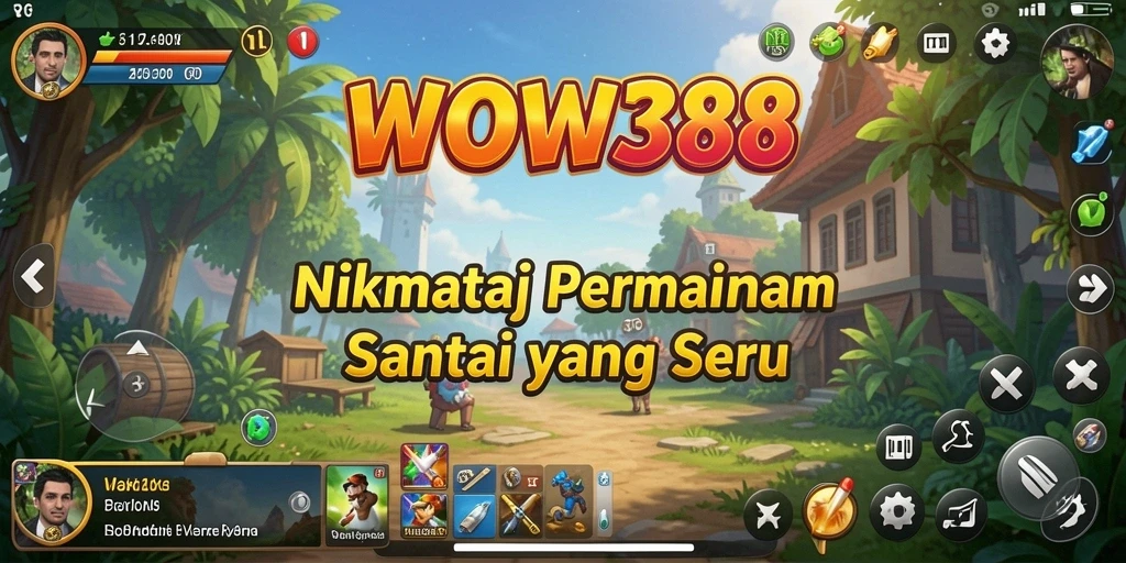 Tampilan gameplay WOW388 yang penuh warna dan menarik.